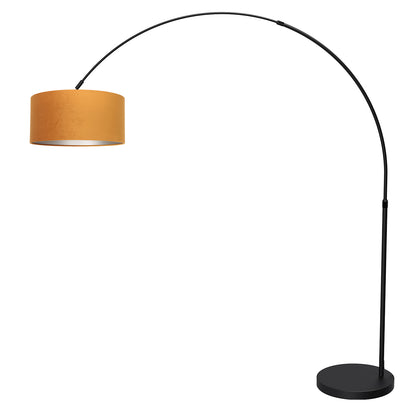 booglamp-zwart-met-gouden-velours-kap-verstelbaar-e27-mexlite-flair-variant-image1