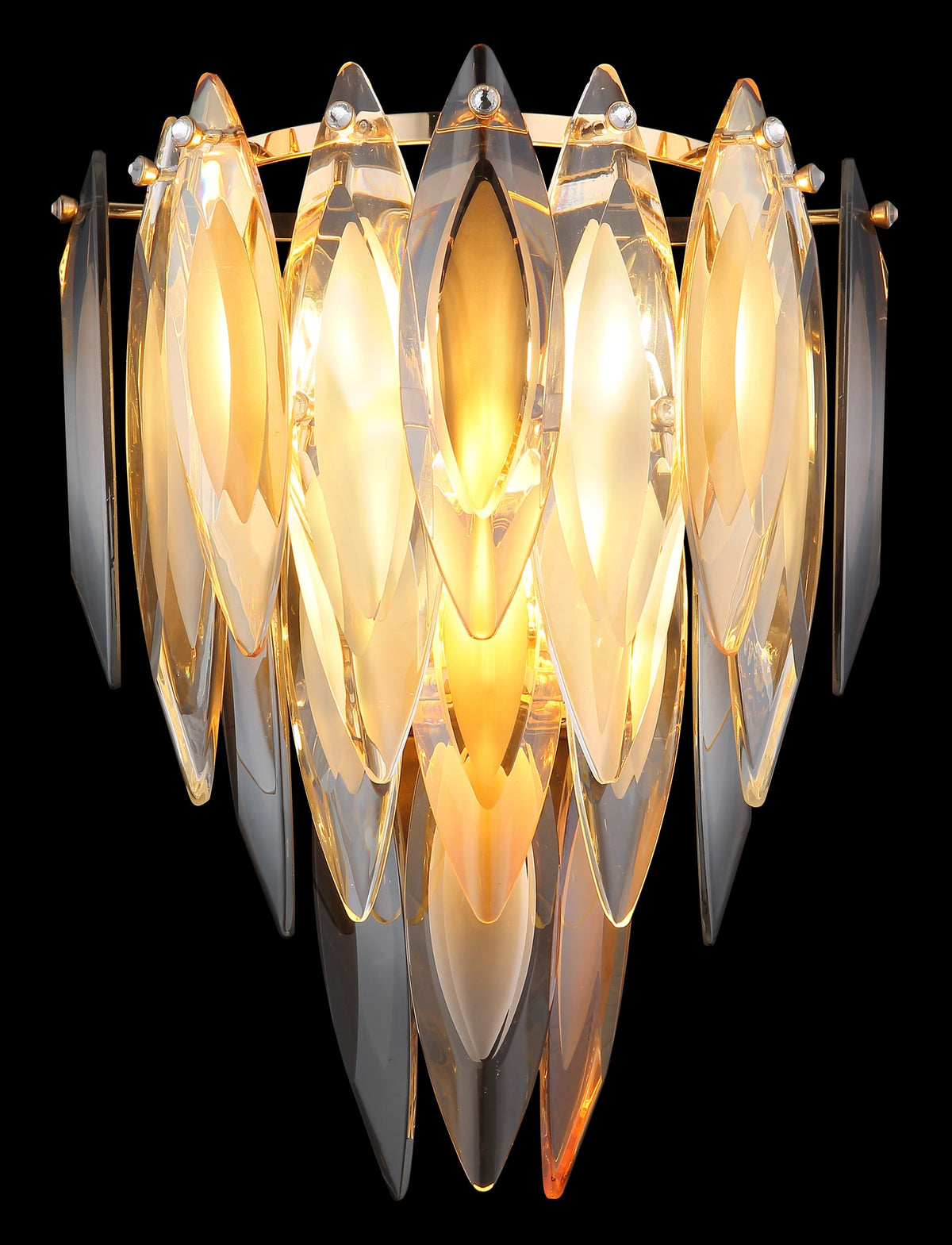 Aplique de cristal dourado acolhedor – imagem 4