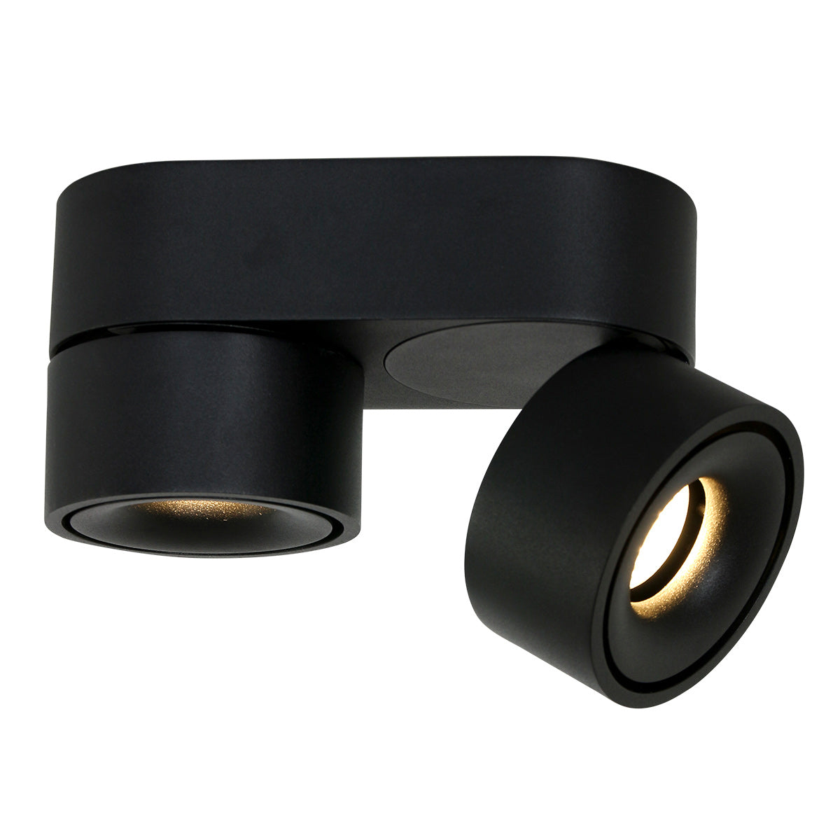 Mexlite Fez Black zwarte 2-lichts LED-opbouwspot – afbeelding 4