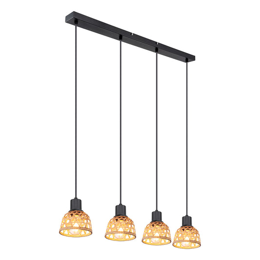 hanglamp-4-kap-zwart-bruin-bamboeweefsel-globo-wenna-main-image