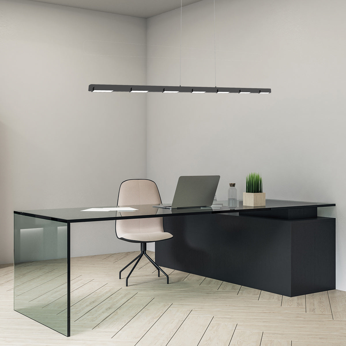 Steinhauer Bloc Black LED Pendant Light – image 2