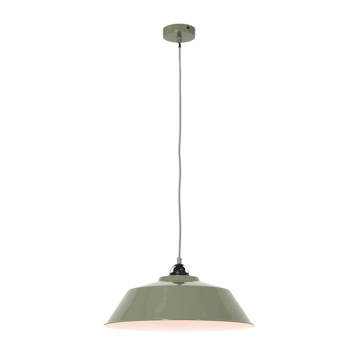 Zielona metalowa lampa wisząca Mexlite Nove – zdjęcie 1