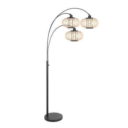 zwarte-booglamp-met-brede-bamboekap-steinhauer-sparkled-light-main-image