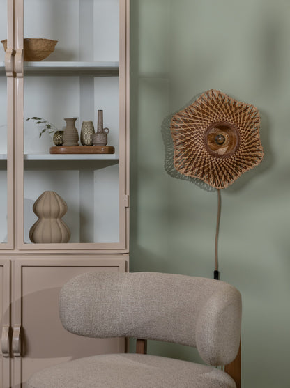 Lampada da parete in bambù naturale e marrone GOOD&MOJO Madura – immagine 4