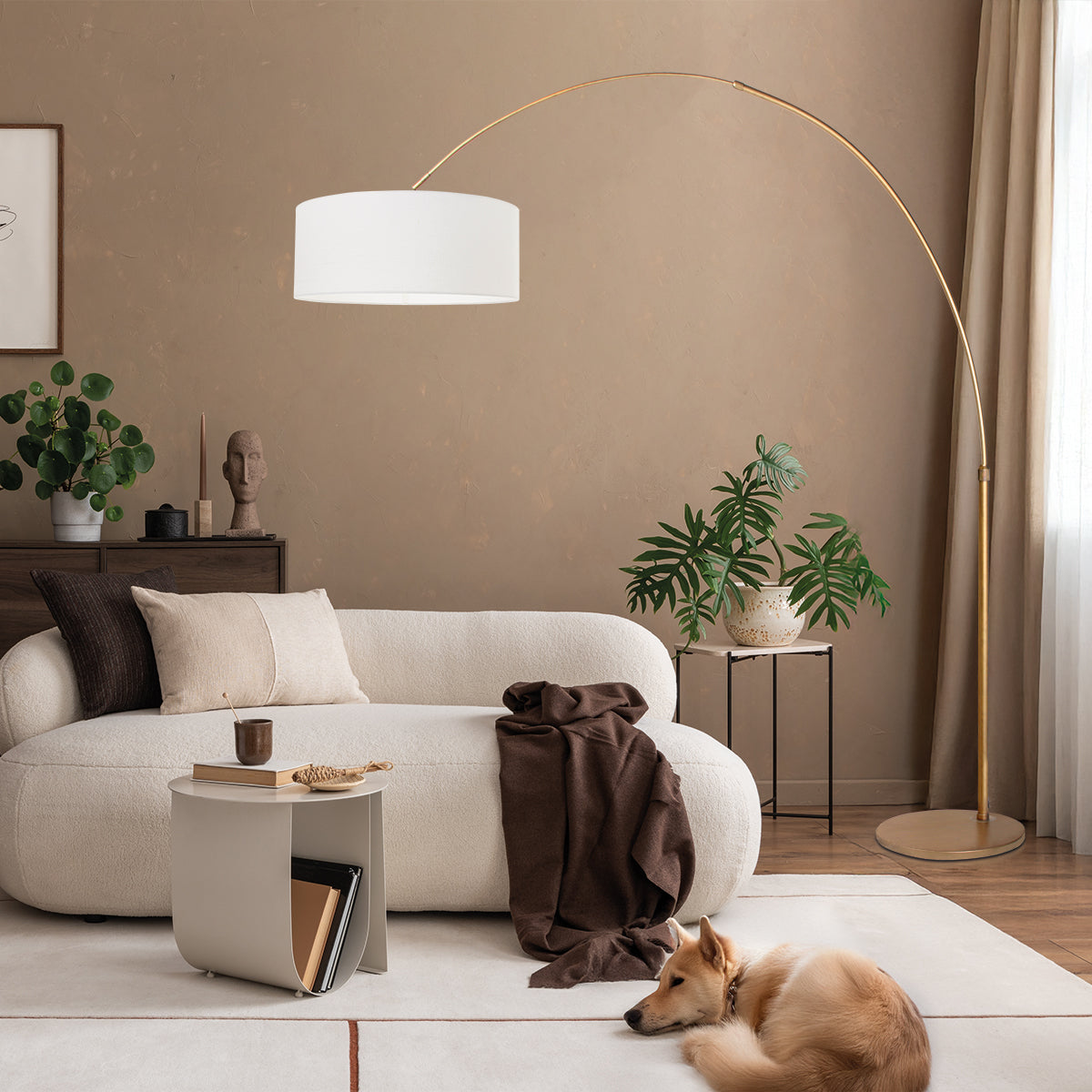 staande-booglamp-brons-met-witte-kap-steinhauer-sparkled-light-variant-image2