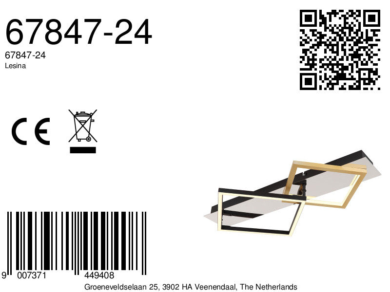 plafondlamp-2-lichts-ruitvormen-zwart-goud-globo-lesina-variant-image8a