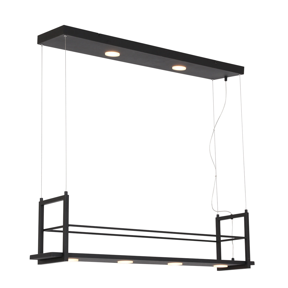 Steinhauer Tor svart pendellampa med LED