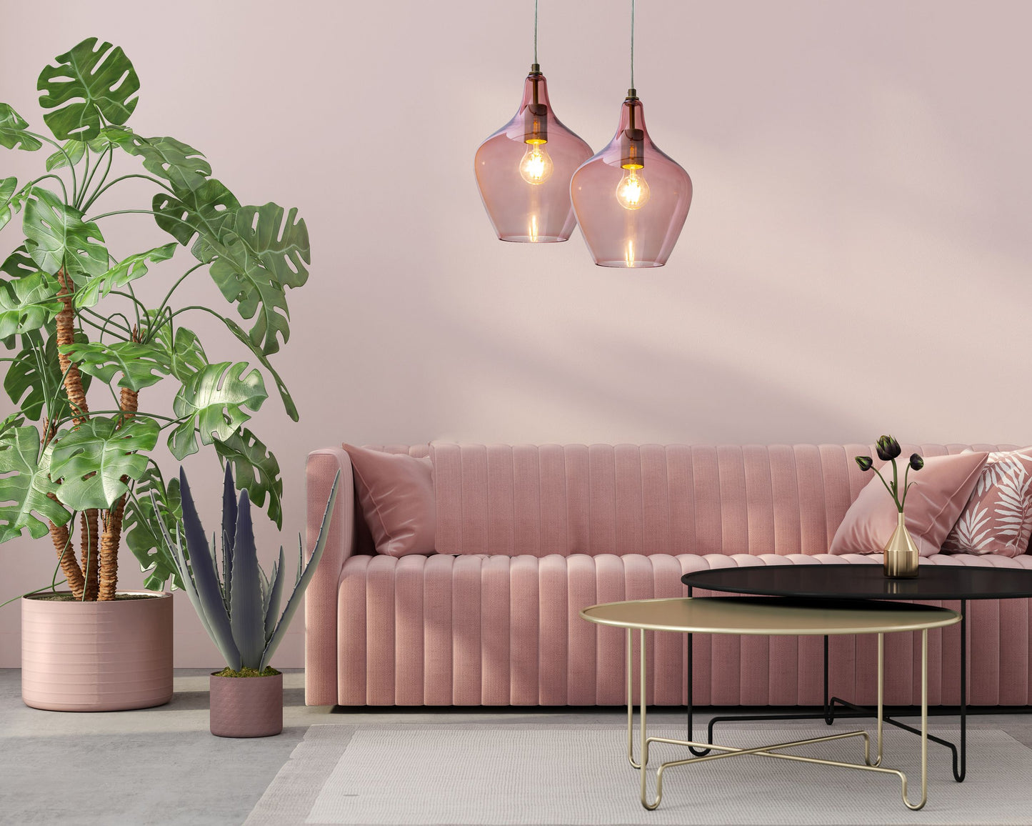 moderne-hanglamp-mat-nikkel-roze-glas-paso-variant-image3