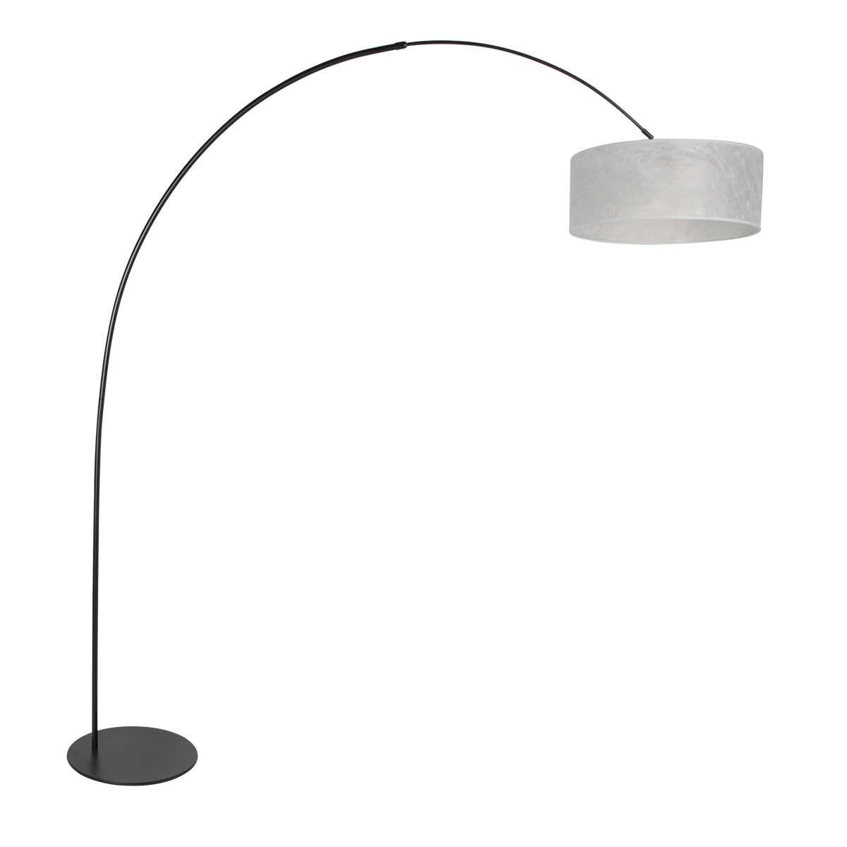 trendy-zwarte-booglamp-met-kap-zilver-anne-lighting-curve-main-image