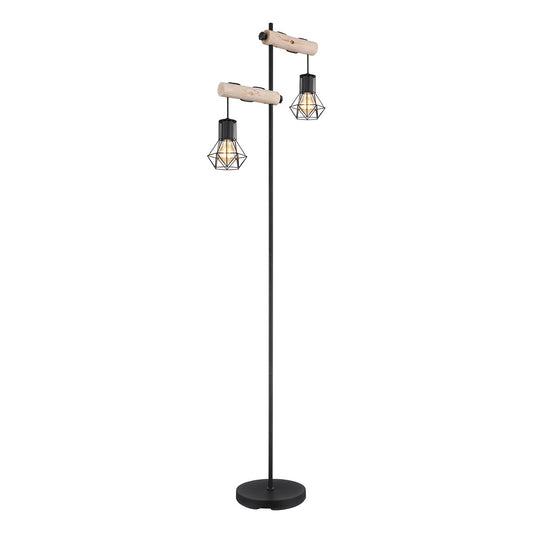 vloerlamp-zwart-metaal-hout-2-diamantkap-globo-priska-main-image