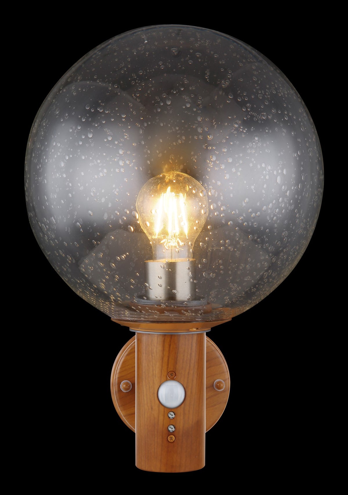 Lustre de parede exterior em vidro de cor madeira luxuosa – imagem 4