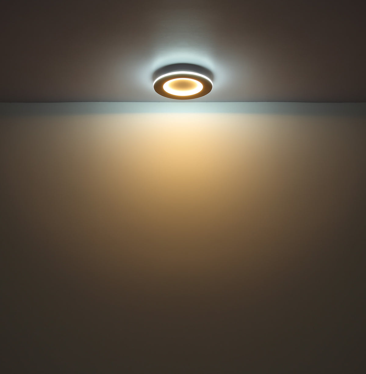 Lâmpada de teto LED metálica branca refinada – imagem 4