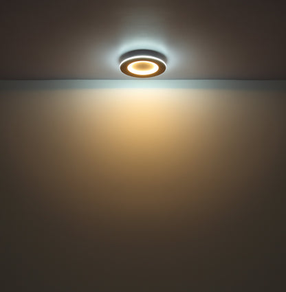 Lâmpada de teto LED metálica branca refinada – imagem 4