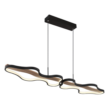 hanglamp-dubbele-wolkvorm-zwart-houtlook-globo-bezzy-main-image