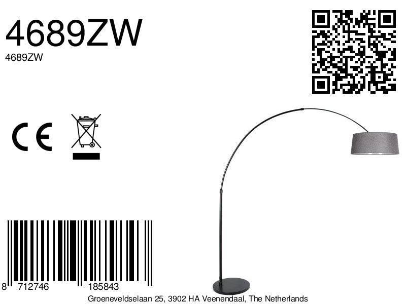 zwarte-booglamp-met-grijze-linnen-kap-steinhauer-sparkled-light-variant-image8a