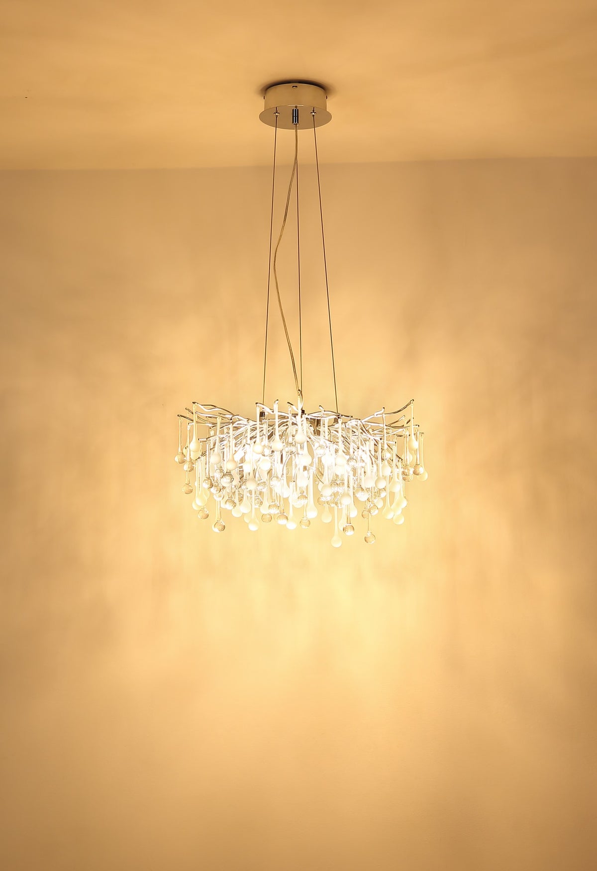 Pequena candelabro de metal cromado – imagem 4