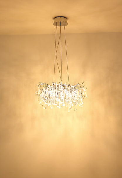 Pequena candelabro de metal cromado – imagem 4
