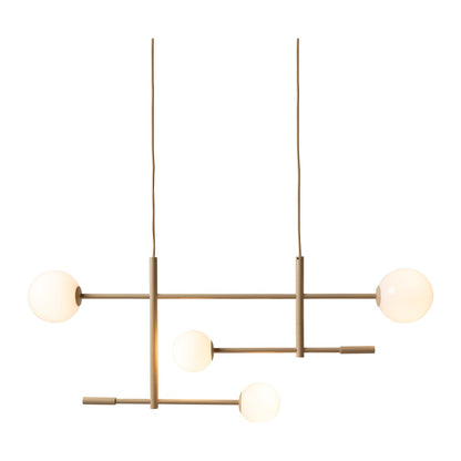 Lustre de 4 luzes em vidro bege refinado It's About RoMi Copenhagen