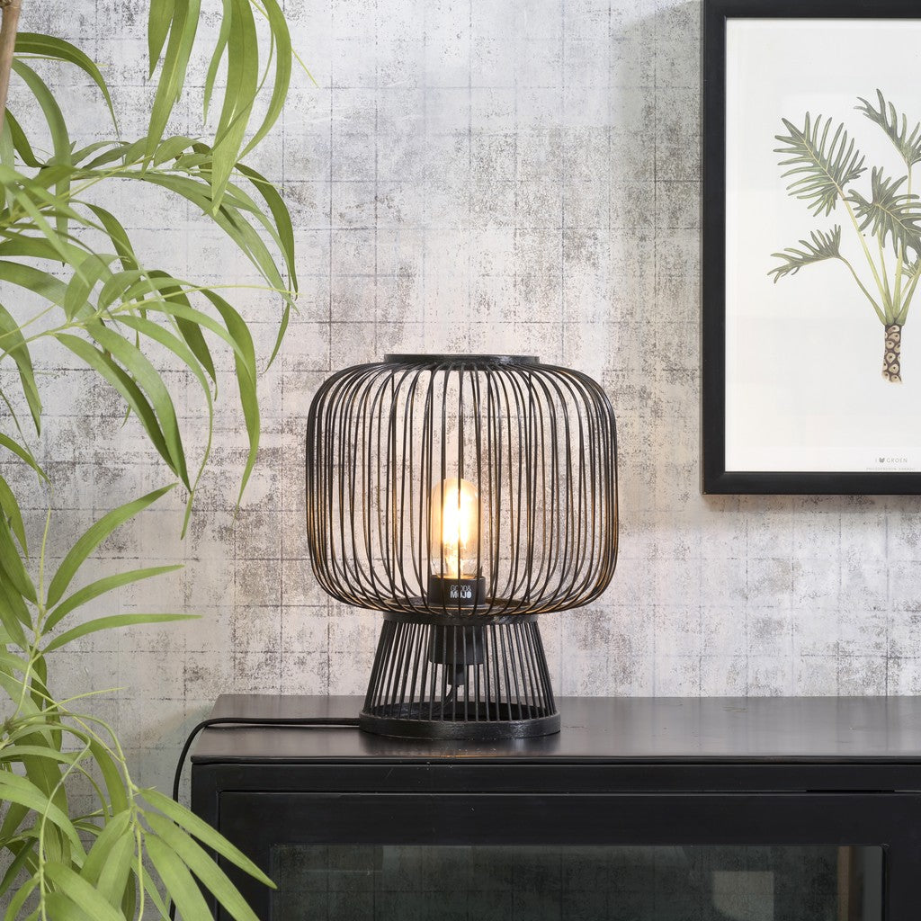 Table Lamp Black Bamboo GOOD&MOJO CANGO – lifestyle image