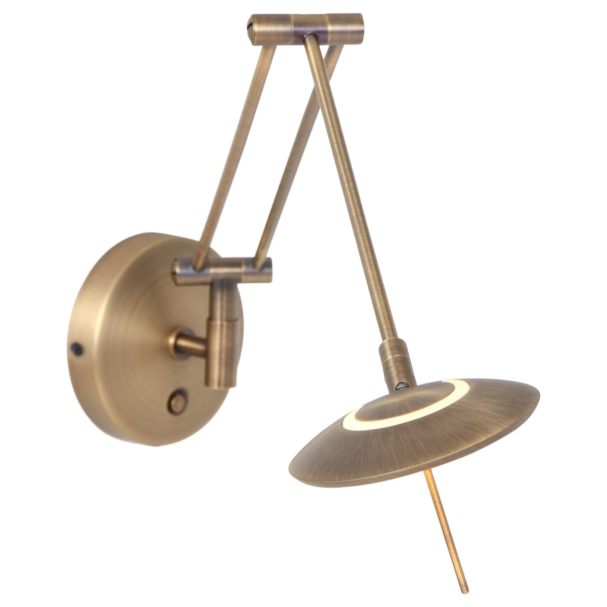 Steinhauer Zodiac wandlamp met knikarm – brons – afbeelding 1