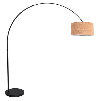 booglamp-zwart-met-kurken-kap-verstelbaar-e27-mexlite-flair-main-image