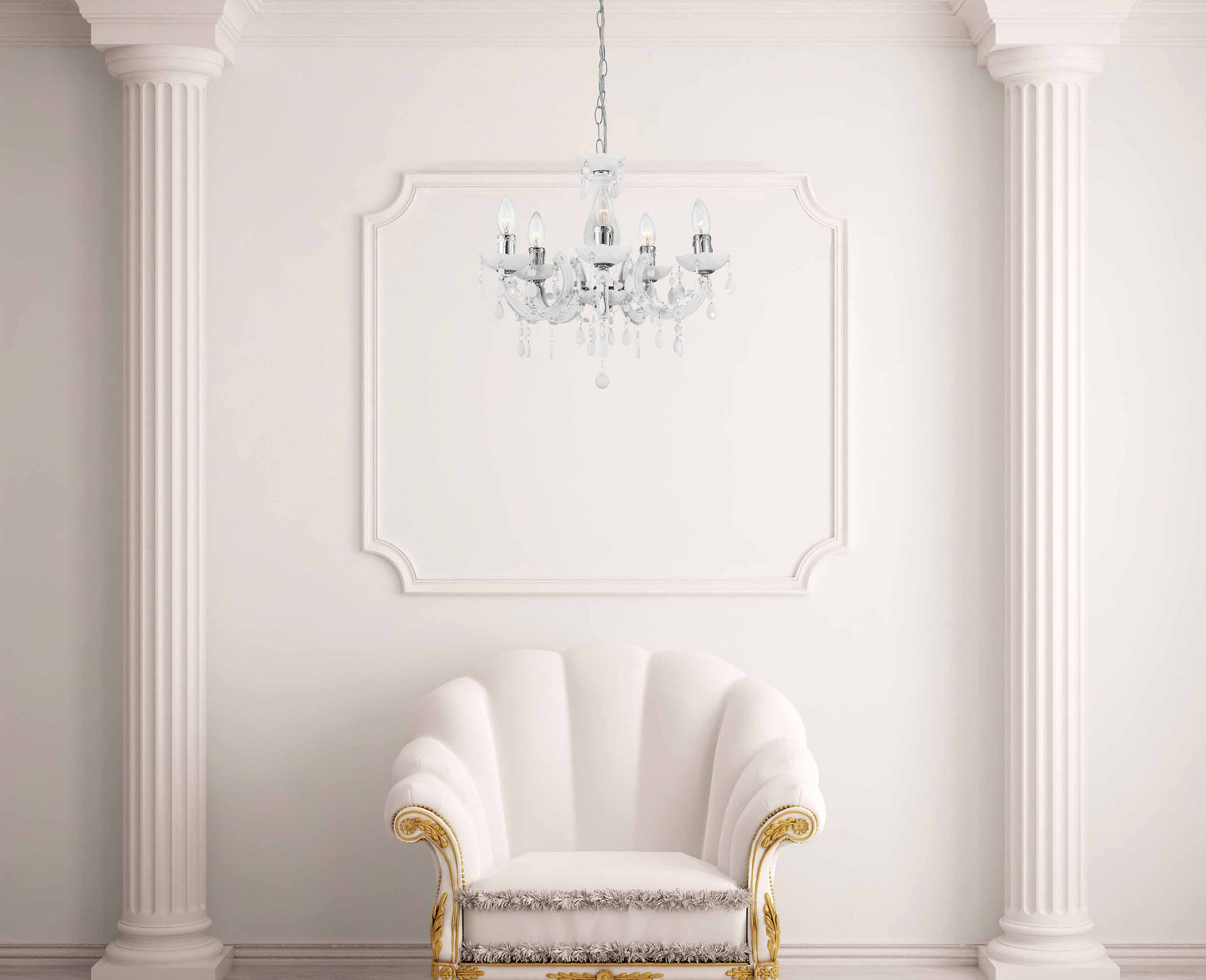 5-lichts-metaal-acryl-kroonluchter-wit-chroom-globo-cuimbra-ii-variant-image1