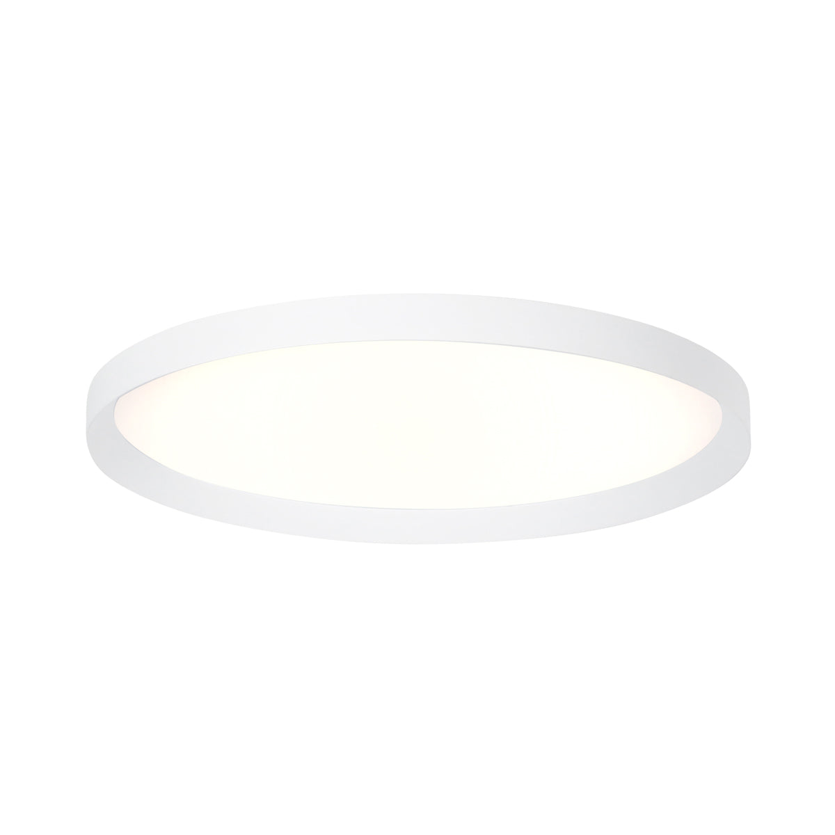 Кръгъл бял LED плафон Steinhauer Flady
