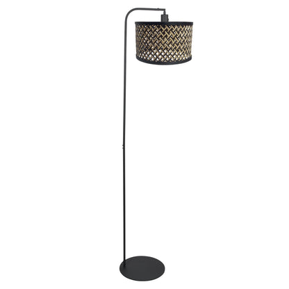 zwarte-vloerlamp-met-gevlochten-bamboe-kap-steinhauer-stang-main-image