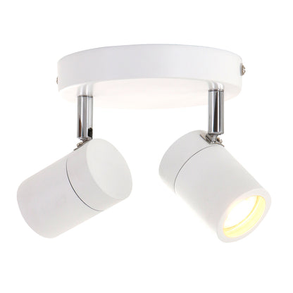 Модерен бял LED спот Mexlite Upround с 2 светлини – изображение 1