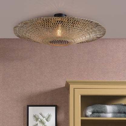 GOOD&MOJO Kalimantan Bohemian Bamboo Ceiling Light – lifestyle image