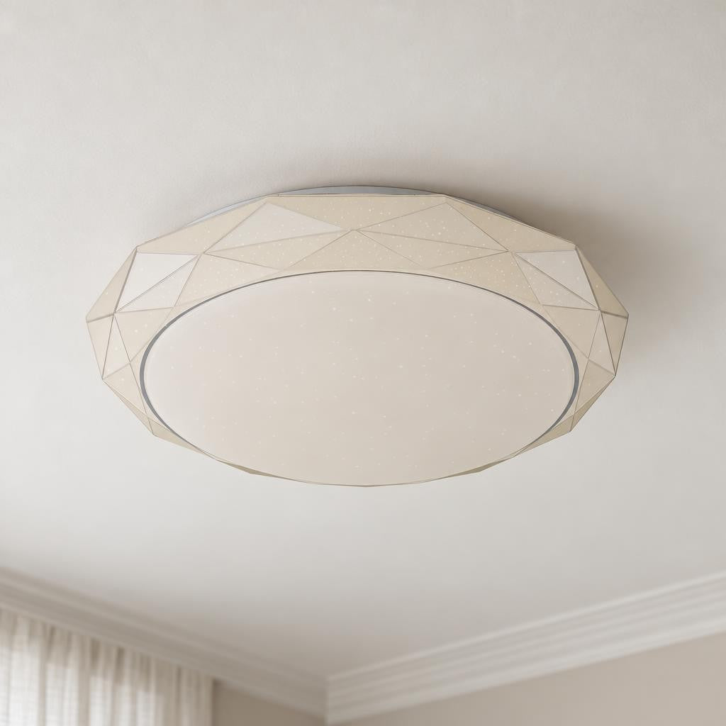 Obolg Andi plafondlamp wit LED – sfeerbeeld