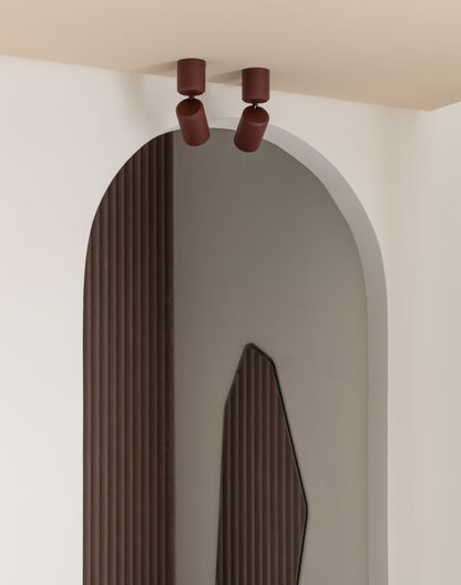 Bordeauxrode aluminium plafondlamp met ronde spot It's About RoMi Milan – afbeelding 8