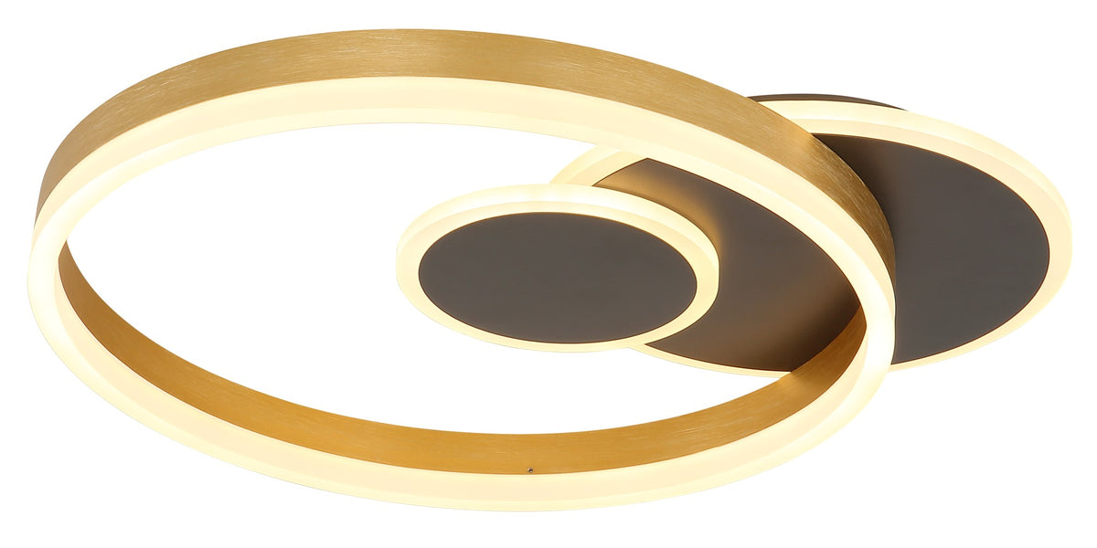 Piccola lampada a soffitto LED in alluminio nero – immagine 4