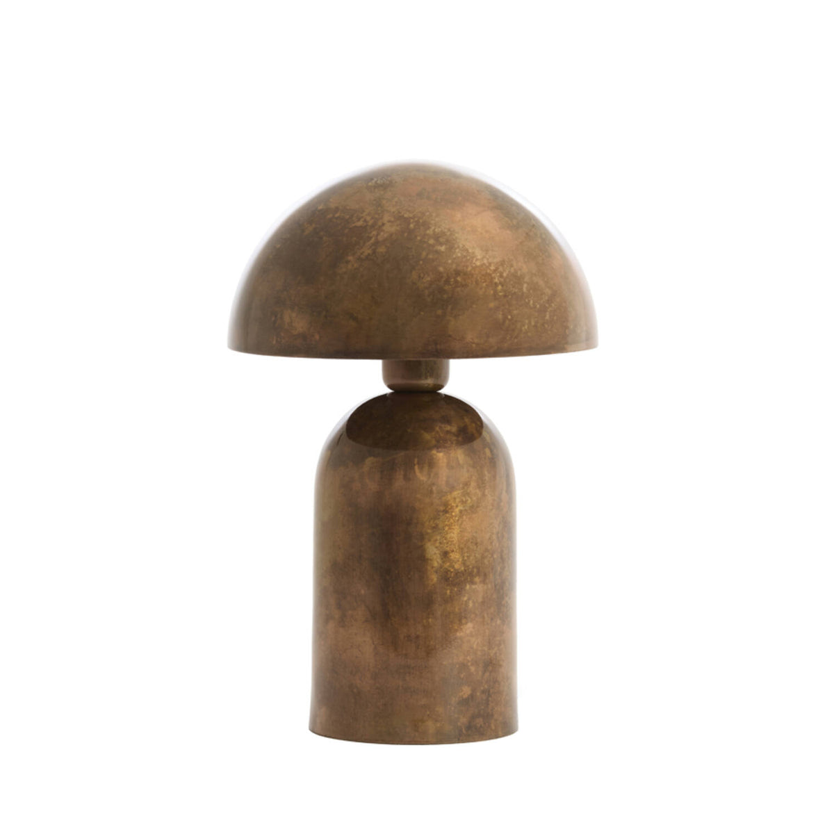 Pequena lâmpada de mesa metálica cor cobre Light & Living Tolima