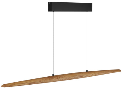 Lampa suspendată din metal negru cu LED-uri, plină de caracter – imaginea 8