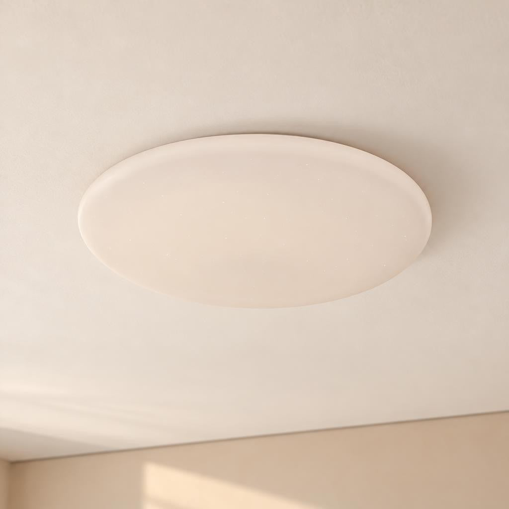 Obolg Rena moderne witte LED-plafondlamp Ø70 cm – sfeerbeeld