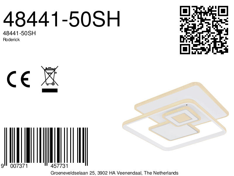 moderne-vierkanten-witte-plafondlamp-globo-roderick-variant-image8a