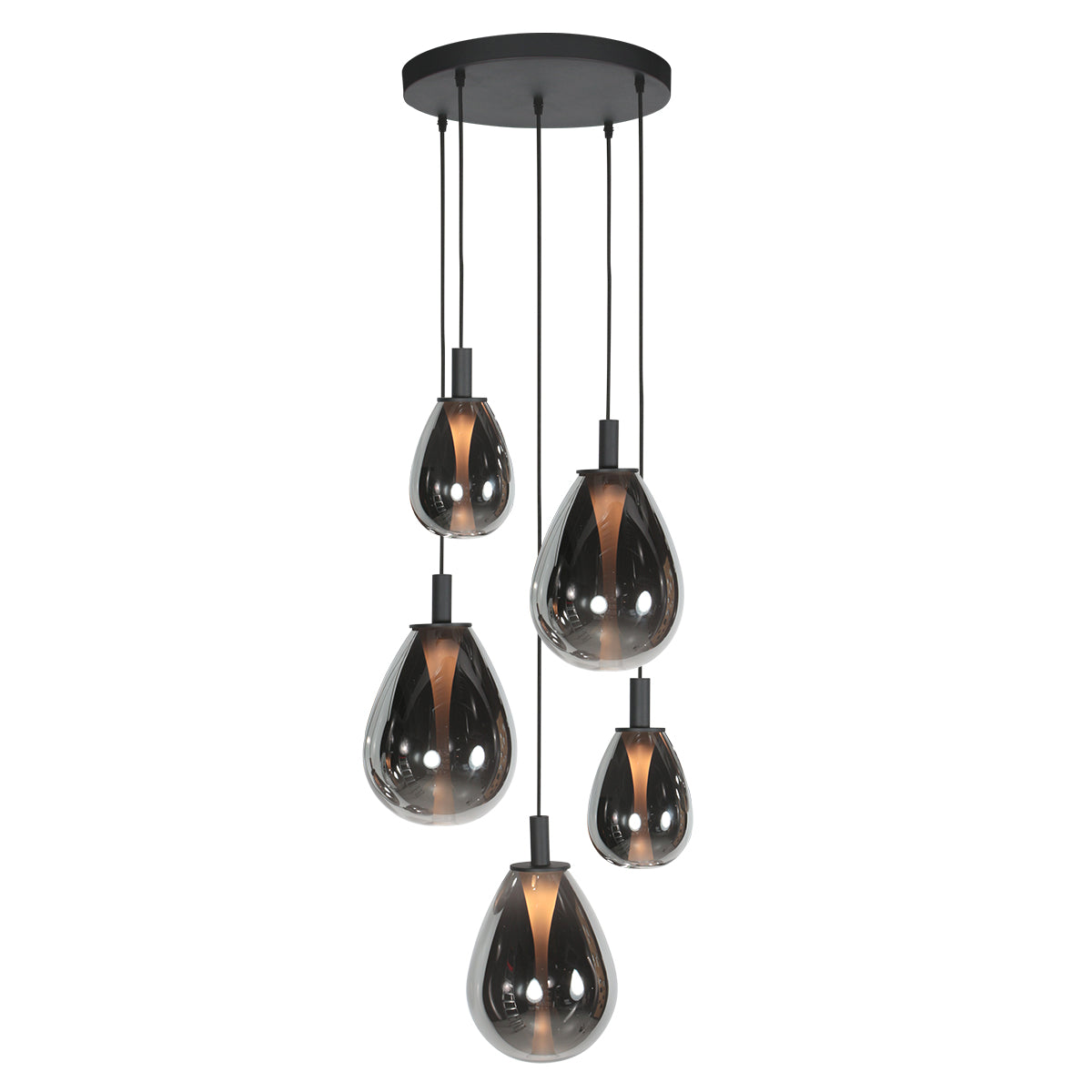 ronde-zwarte-hanglamp-met-5-druppelvormige-smoke-glazen-steinhauer-glimsy-main-image