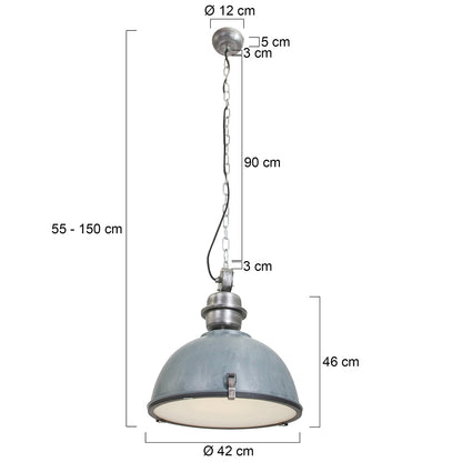 ruw-grijze-koepelvormige-hanglamp-metaal-glas-steinhauer-bikkel-variant-image7