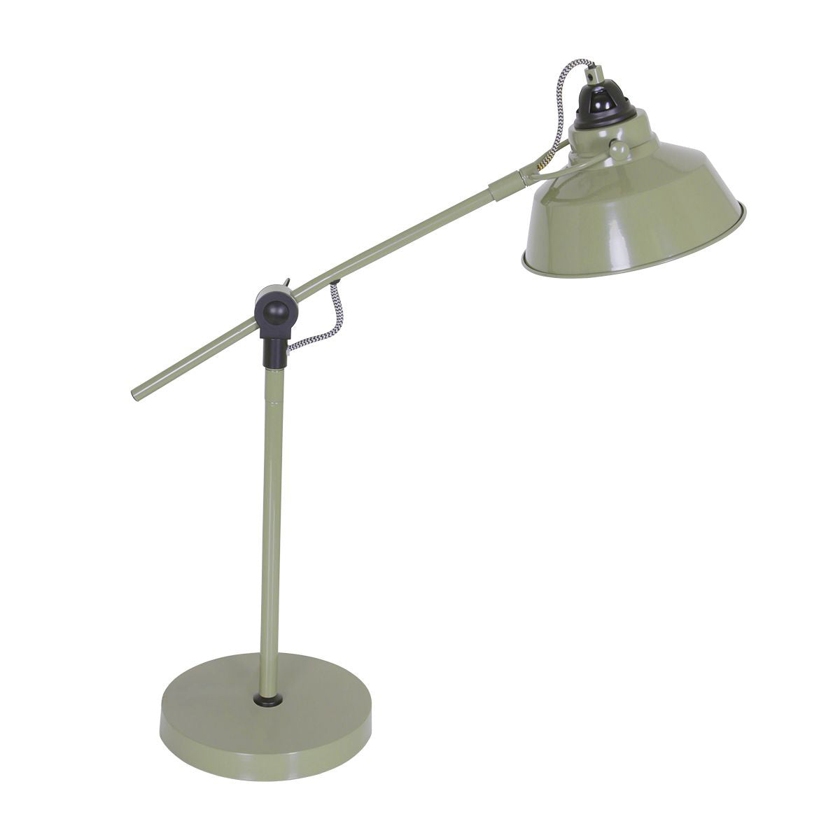 Grøn industriel bordlampe Mexlite Nove – billede 1