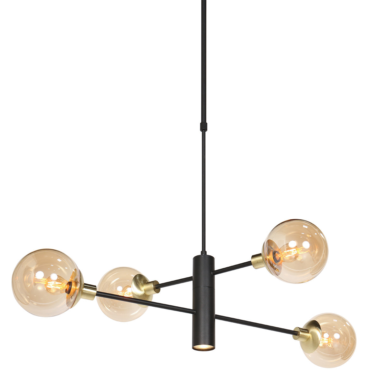 moderne-plafondlamp-met-vier-champagnekleurige-bollen-steinhauer-constellation-main-image