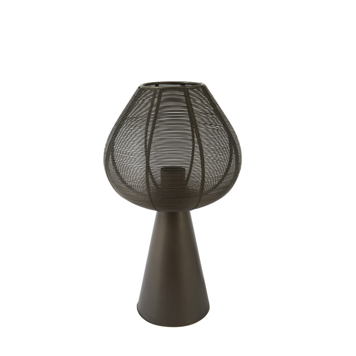 Luminária de mesa metálica dourada Light & Living Maret