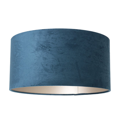 moderne-blauwe-velours-lampenkap-steinhauer-main-image