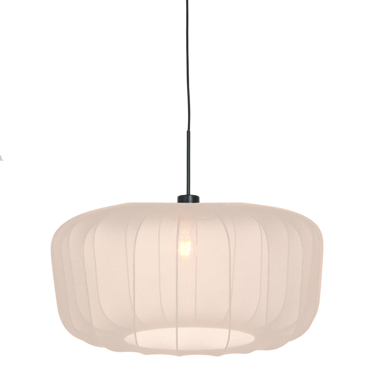 Висяща лампа Steinhauer Sparkled Light с кремав абажур