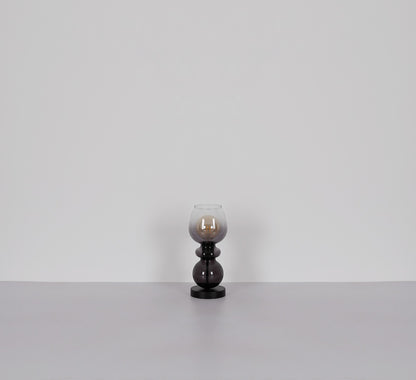 Elegantna crna staklena stolna lampa – slika 6