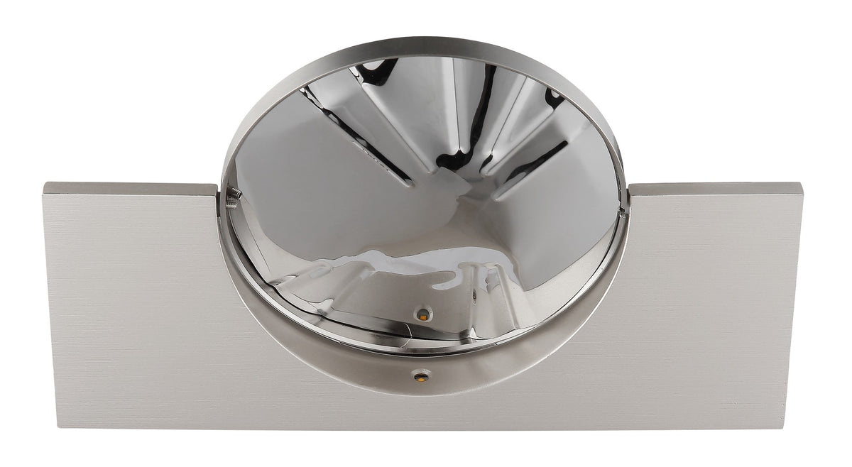 Piccola lampada da parete a LED in metallo color nichel – immagine 3