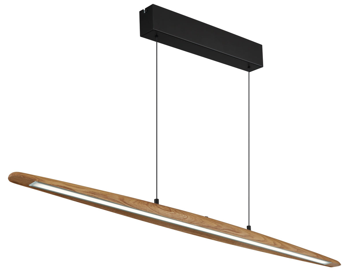 Lampa suspendată din metal negru cu LED-uri, plină de caracter – imaginea 6