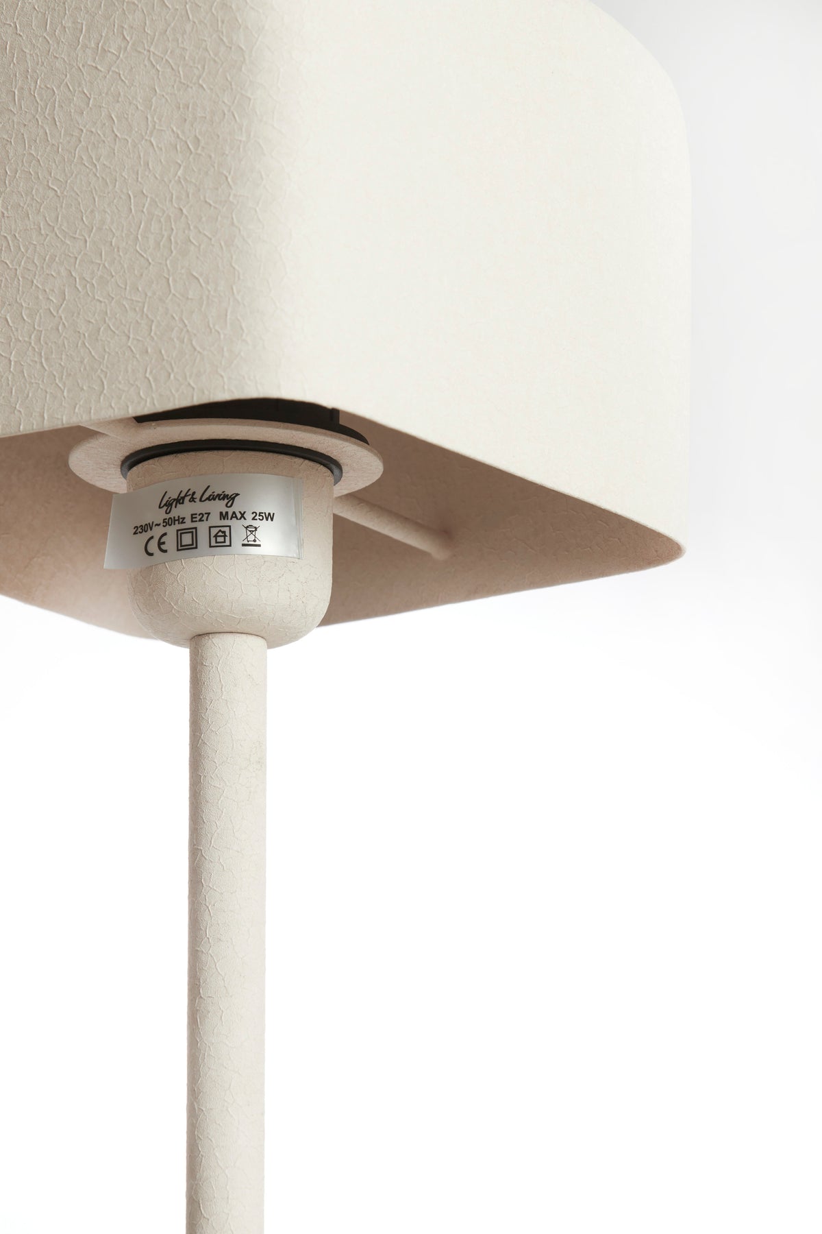 Grande lampada da tavolo metallica rosa chiaro Light & Living Elenie – immagine 1