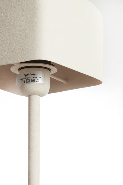 Grande lampada da tavolo metallica rosa chiaro Light & Living Elenie – immagine 1