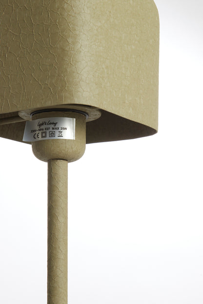 Malá olivovo zelená kovová stolná lampa Light & Living Elenie – obrázok 1